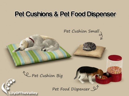 Pet cushions and pet dispenser